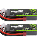 Two-Pack 11.1V 3S 3000mAh 50C LiPo Battery With Dean-Style T Connector For RC Plane Helicopter Quadcopter Car Boat
