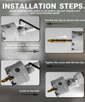 Installation steps for Heavy Duty Tungsten Carbide Tipped Hole Saw Set Five Eighths Inch Two Pack METOTY Brand