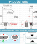 Vessel Sink Waterfall Tall Bathroom Faucet dimensions and installation guide, oil rubbed bronze finish, 1 hole installation.