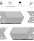 40 Pack 1.57 Inch Stainless Steel 304 Heavy Duty L Brackets With Slot 90 Degree Corner Shelf Brackets for Wood Furniture Repair