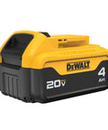 Professional 20V Max Xr Cordless Power Tool Batteries 4 Amp Hour 2 Pack Featuring Led Charge Display With Durable Housing close-up of battery