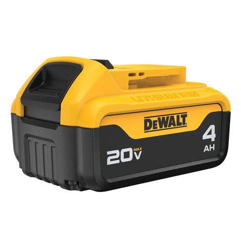 Professional 20V Max Xr Cordless Power Tool Batteries 4 Amp Hour 2 Pack Featuring Led Charge Display With Durable Housing close-up of battery