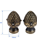 Stylish 2 Piece Kit Of Strawberry Knob Handles In Antique Bronze Finish For Kitchen Cupboards And Vintage Furniture With Screws Included, 25mm x 15mm