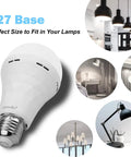 10 Pack Rechargeable Emergency Light Bulbs For Power Outages And Camping, Battery Operated Backup LED Bulbs, E27 base