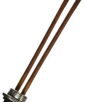 Copper Resistored Screw In Element 120V 2000W Small Size With 1 Inch Outer Sheath Threaded Mount Seven Point Six Five Inch Tip To Flange