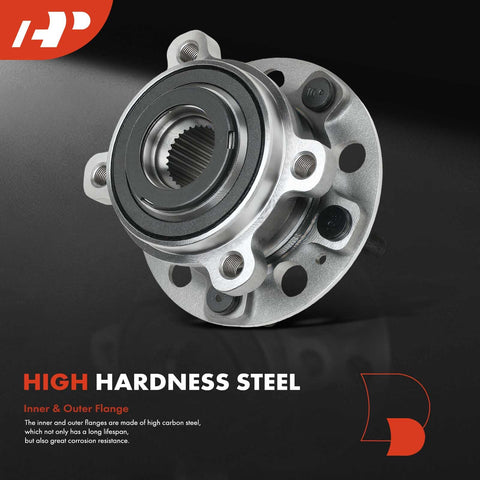 Front Wheel Bearing And Hub Assembly 5 Lug Drop In Direct Fit For Hyundai Sonata 2022 2023 Tucson close-up view