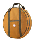 Cable Bag For Trucks And Rigs, Truck And Rig Ready Organizer That Fits With Spare Wheel, Gear For Tow Straps, Hoses, Or Extension Cords, Web Carry Handles, Exterior Pocket, Fully Zippered Main Compartment, Brown.