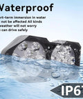 Premium Set Of Two Super Bright E Bike Fog Lights For Motorcycle And Tricycle 8 12 Or 16 Led Bulbs waterproof IP67
