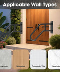 Rock Solid U Shaped Hand Rails For Outdoor Steps With Heavy Duty Wall Mount Grab Bar display for concrete, wooden, tile, and marble walls.
