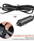 Cigarette lighter plug for 12V Heavy Duty 8 Inch Metal Fan For RV Truck Bus Boat Forklift Car Camper Lawn Mower Tractor Cooling