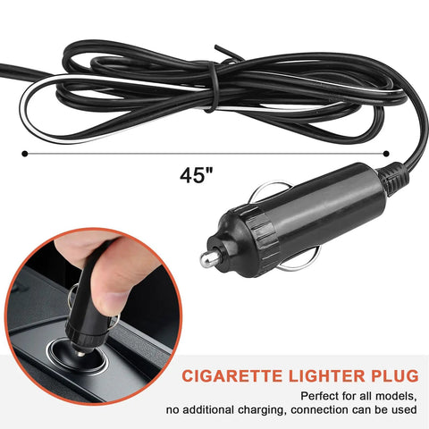 Cigarette lighter plug for 12V Heavy Duty 8 Inch Metal Fan For RV Truck Bus Boat Forklift Car Camper Lawn Mower Tractor Cooling