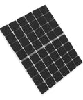 48 Pack Black Rubber Floor Protectors Self-Adhesive Non-Slip Pads for Furniture and Appliances on white background