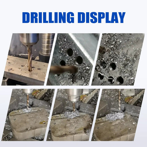 5/64 Inch Cobalt Drill Bit Set M35 High Speed Steel Jobber Length 135 Degree Point For Hard Metal Stainless Steel Cast Iron Includes Index Storage Case 10 Piece Pack drilling display.