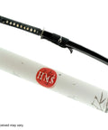 Unsharpened Stainless Steel Wakizashi Iaito for Iaido Practice, 21 Inch Blade With Bo Hi Fuller, Tomoe Crest Design