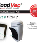 Image of GoodVac replacement filter for Sharp FP A60UW air purifier with two carbon pre-filters