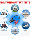 BST 360 Battery Tester With Bluetooth, 100 To 2000 CCA Load Test, Cranking And Charging Analysis For 12V Batteries, Great For Cars, Trucks, Motorcycles, ATVs, SUVs, Boats And Yachts. Bluetooth battery tester with clips and vehicle uses