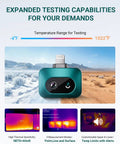 Power TS1 Thermal Camera For iPhone With 512x384 Super Resolution displayed with temperature range from -4F to 1022F