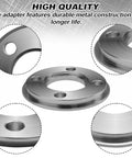 Close-up of Plug And Play Swap Template Guide Adapter Compatible With Makita Router Base, metal construction, durable design.
