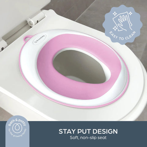 Hella Comfy Toddler Potty Training Seat With Soft Cushioned Support Smooth Transition To Big Kid Toilet Easy Wipe Down Surface Fits Round Or Elongated Bowls Total Parenting Must Have Game Changer