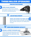 Heavy Duty Arm Lift Jack Duo Pack Moves Loaded Furniture Like A Charm Handles 440 Lbs with adjustable height and stable base.