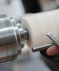 Top Tier Crown Drive Center With Spring Loaded Point fits most four jaw chucks in use on wood lathe, one inch diameter.