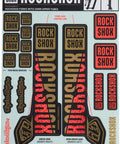 Troy Lee Design 35mm Fork Decal Kit Gold Orange for Mountain Bike Suspension with Fresh Clean Sticker Tech Dope Adhesive Side And Stanchion Decals Upgrade.