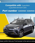 Toyota RAV4 Front Bumper Tow Hook Cover Matte Black Right Side Replacement For 2016 2017 2018 Models car compatibility