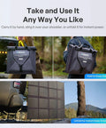 200W Portable Solar Blanket With Eight Fold Design Ultra Lightweight Power Charger For Camping RV Boat Or Truck