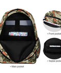 Open Cool Dog Style Sunglasses Backpack Go To Work Travel College, Laptop Daypack Fits 15.6 Inch Laptop, pockets view