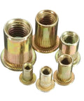 Cool 20 Pack Flat Head Threaded Insert Nuts M3 To M10 Carbon Steel For Heavy Duty Riveting Fastening Projects Super Durable variety of flat head insert nuts.