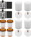 WS642AE Filter Foam Kit for Wandvac System Four Pack Foam Filters and Two Base Post Motor Filters, Compatible with WS642AEQBL