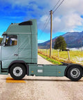Truck on road using 4 Pack Leveling Ramps For Cars And SUVs Anti Slip Wheel Chocks And Levelers For Camper Trailer On Uneven Ground Heavy Duty Stabilizers To Lift And Stabilize Your Ride