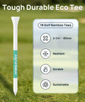 Funny Golf Tees Set With Flip Open Box 18 Pack Premium Three And A Quarter Inch Tees For Men Golfers Gag Gift infographic