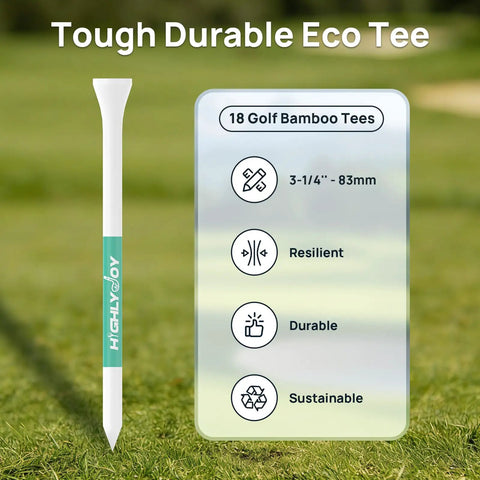 Funny Golf Tees Set With Flip Open Box 18 Pack Premium Three And A Quarter Inch Tees For Men Golfers Gag Gift infographic