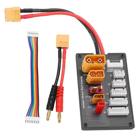 Parallel Charging Board Adapter For 2S To 6S LiPo Batteries For RC Drones And FPV Gear, Works With Imax B6/B6AC And Other Chargers