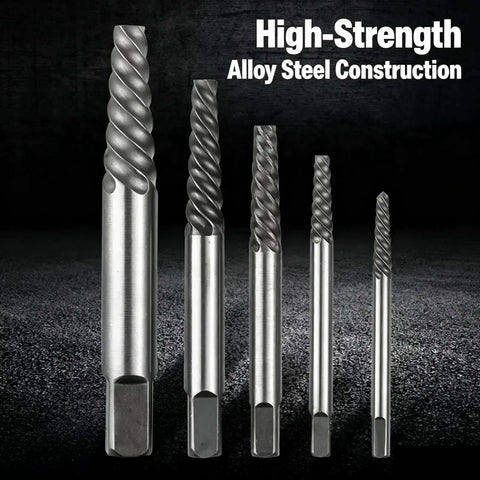 Get This Awesome 15 Piece Bolt Extractor Kit To Fix Broken Screws And Bolts Fast, Featuring Left Hand Drill Bits With Five Sizes Plus Backup Bits For Any Tough Job. Five alloy steel spiral drill bits