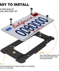 Rear License Plate Holder Bracket For BMW And Mini Cooper Bolt On Frame With Screws installation guide