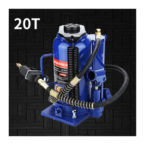 Heavy Duty 50 Ton Hydraulic Bottle Jack That Crushes Heavy Loads Without Breaking A Sweat Featuring Dual Air Or Hydraulic Operation For Auto Truck Rv Repair Built With Heat Treated Steel For Rock Solid Stability And Smooth Pro Performance Daily