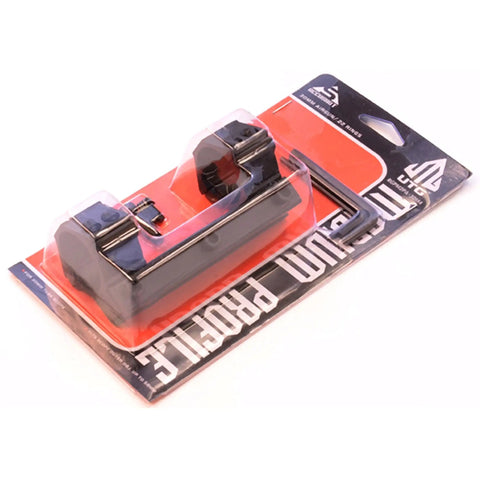 Medium Profile Airgun Mount With Stop Pin 30mm Dia For 22 Cal Dovetail Rails, Locking Hex Screws, Reversible Plate packaged