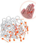 Secure Your Fire Safety Game With 30 Pack High Grade Lock Pin Replacement Seals; metal tie seals for fire extinguisher locks.