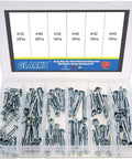 Heavy Duty Zinc Plated Steel Molly Bolt Wall Anchors Assortment Kit 80Pcs In 6 Sizes For Drywall Plaster And Tile with box