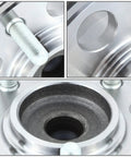 Close-up of Factory Style Rear Wheel Bearing Hub Assembly for Hyundai Elantra 2007 to 2012, steel construction detail.