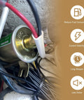 Installed 12V Heavy Duty Plunger Fuel Pump for Low Pressure Delivery, 3 to 5 PSI, High Flow Gas Pump, Durable Gold Finish