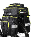 3 In 1 Bike Pannier Bag Set for Cargo Rack and Saddle with Shoulder Bag and Laptop Pannier, Durable 1000D Polyester, Waterproof