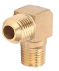 Brass Right Angle Elbow 90 Degree Threaded Adapter 13x14mm For Pneumatic Systems And Air Compressors, corrosion-resistant brass component