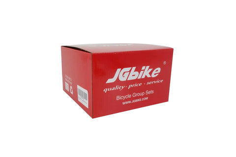 JGbike Bicycle Group Sets box in red with white logo on front