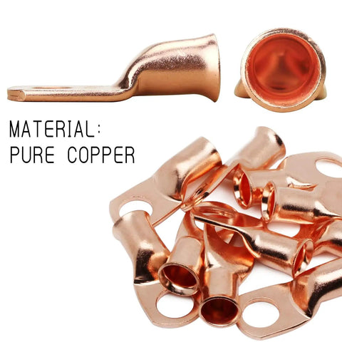 Copper lugs for Pro Grade Lug Crimper Kit For Welding Battery Cables And Wire Terminals Heavy Duty Crimp Tool Set 16 AWG to 4 to 0