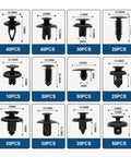 Universal Car Door Trim Panel Clips Kit With 1101 Pieces, 32 Popular Sizes, And 1 Fastener Remover, Auto Push Pin Rivets Set details