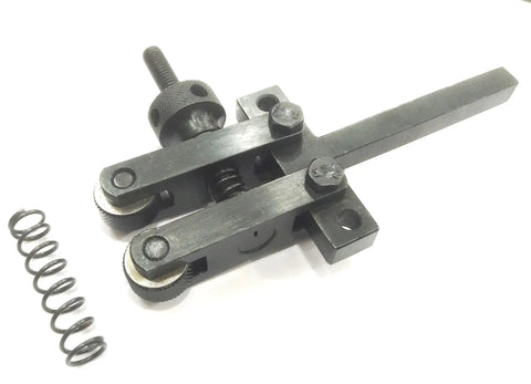 Heavy Duty Clamp Type Knurling Tool For Lathes With Two Inch Capacity And Three Eighths Inch Shank, Includes Spare Knurls