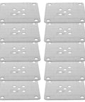 Heavy Duty Sofa Leg Mounting Brackets 10 Pack furniture hardware plates, 12mm thick steel, sturdy and reliable support for couches.